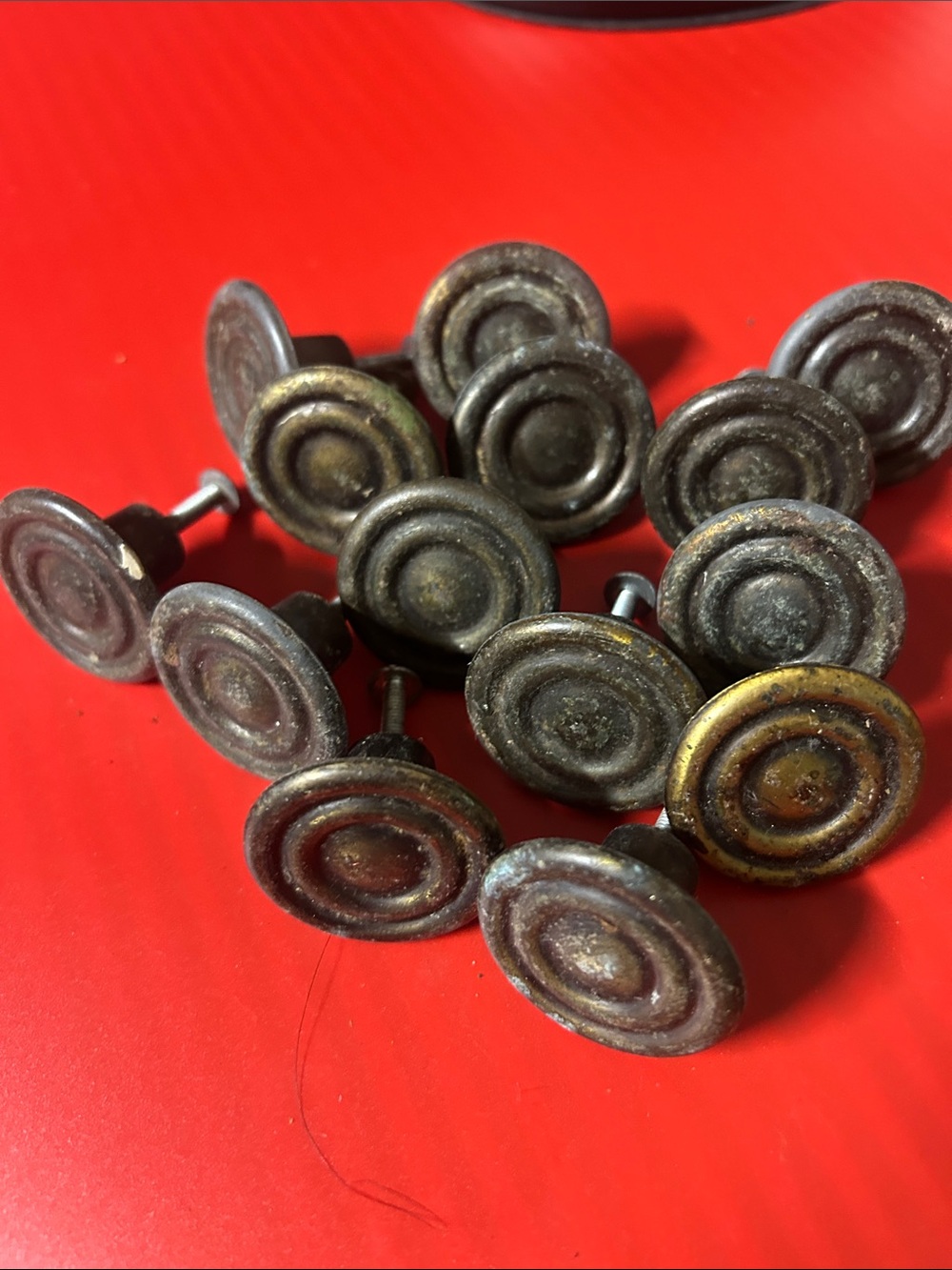 Vintage-Style Metal cabinet knobs 14 pieces